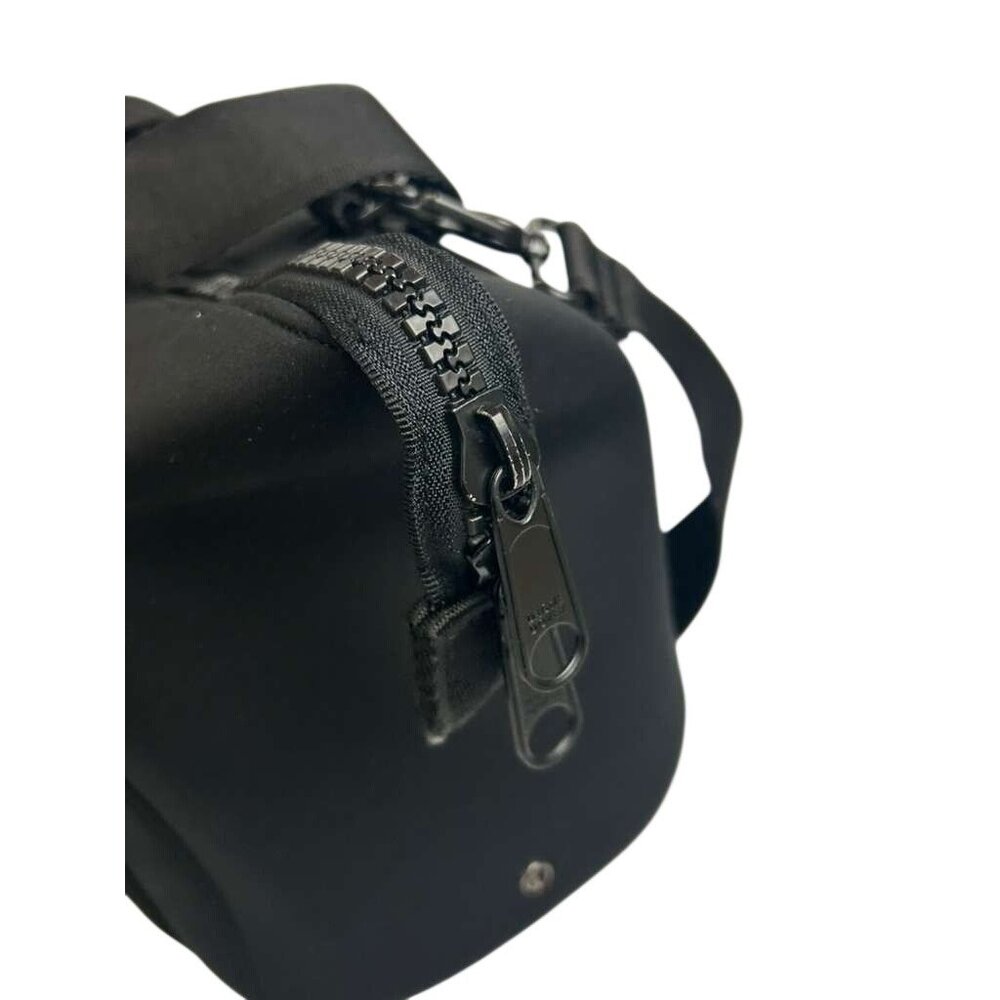 Dagne Dover Women's Black Bag With Mesh Compartments & Zipper Closure - Picture 11 of 16